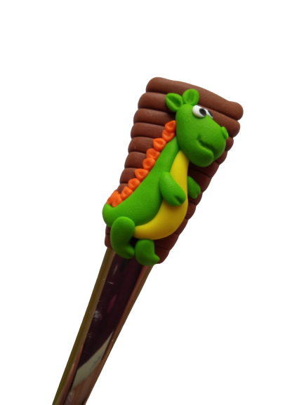 Dětská polévková lžíce s motivem dinosaura