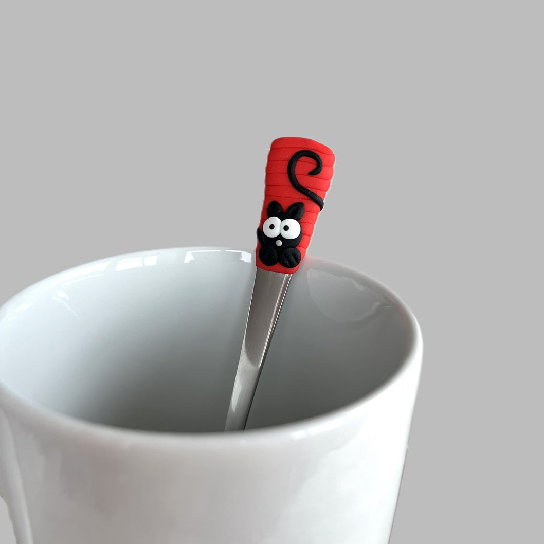 Kávová lžička s motivem kočky