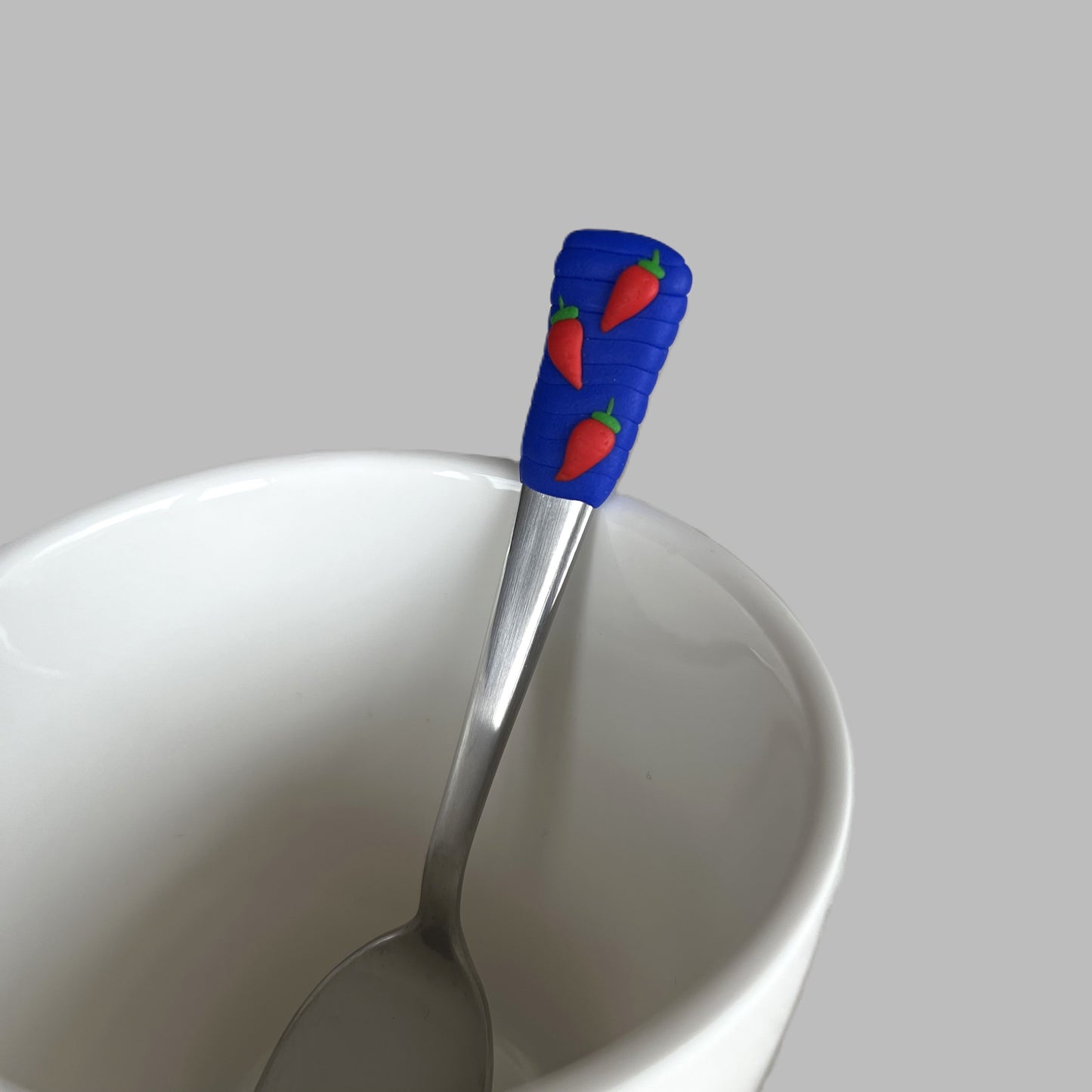 Dezertní/dětská vidlička s motivem chilli papriček