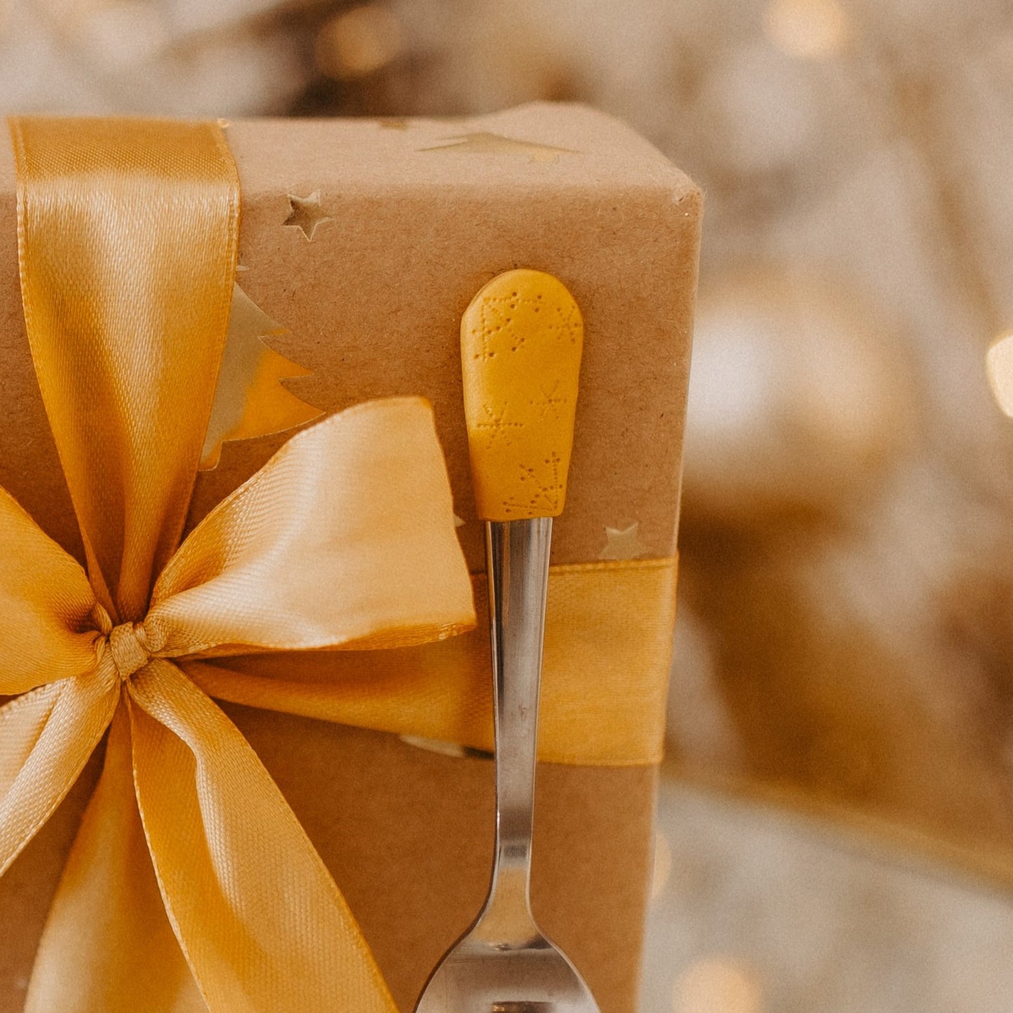 Mocca lžička s motivem ražených sněhových vloček