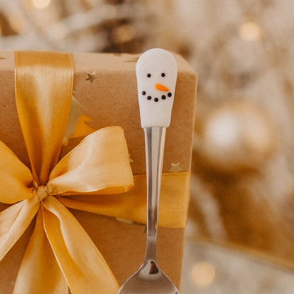 Mocca lžička s motivem minimalistického sněhuláka