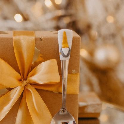 Kávová lžička s motivem vánočního skřítka