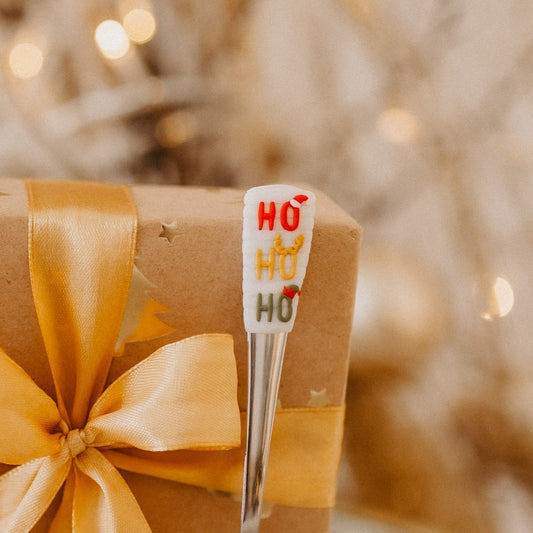 Mocca lžička se zdobeným nápisem HO HO HO