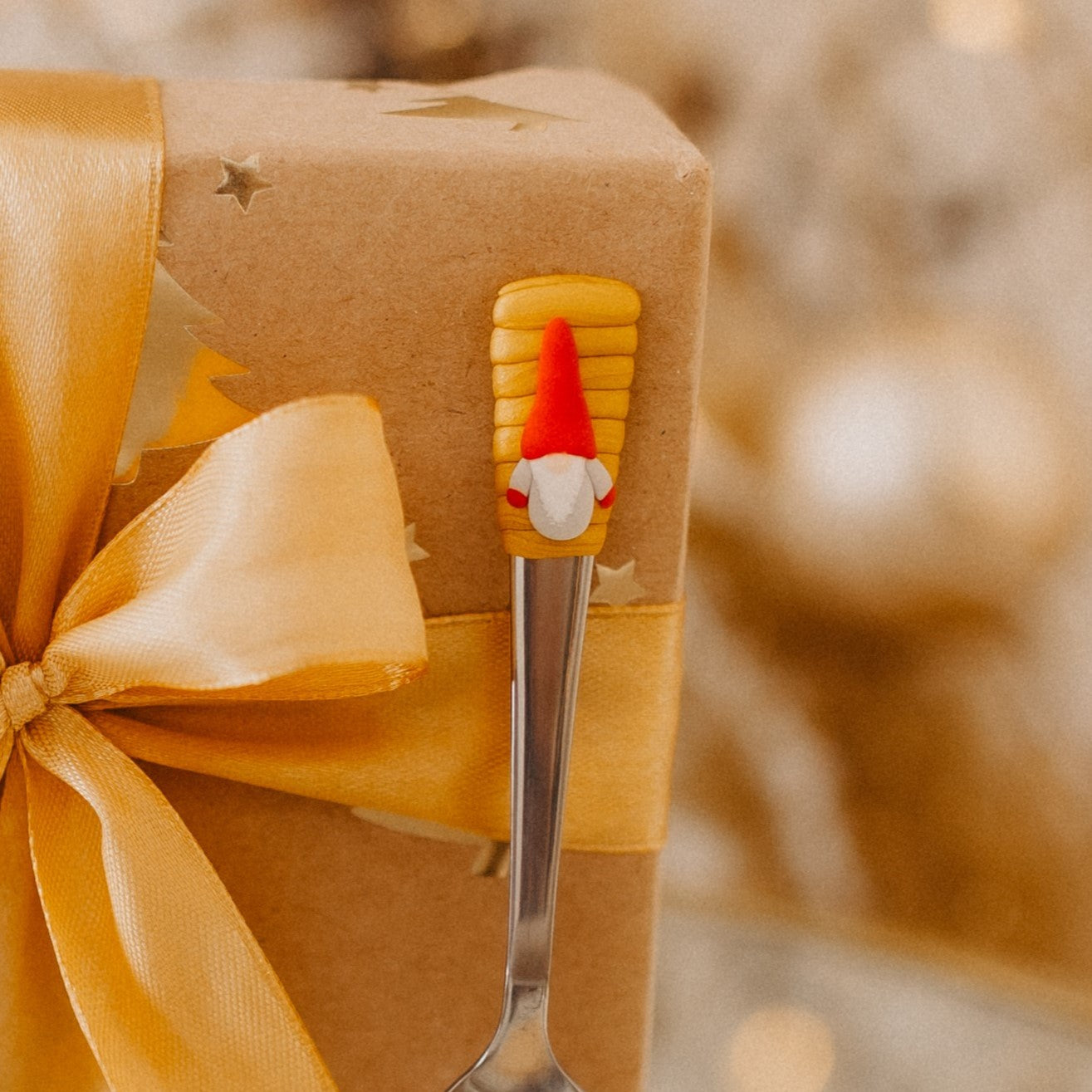 Mocca lžička s motivem vánočního skřítka