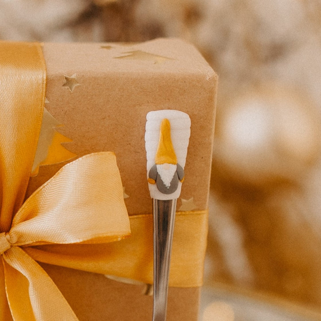 Mocca lžička s motivem vánočního skřítka