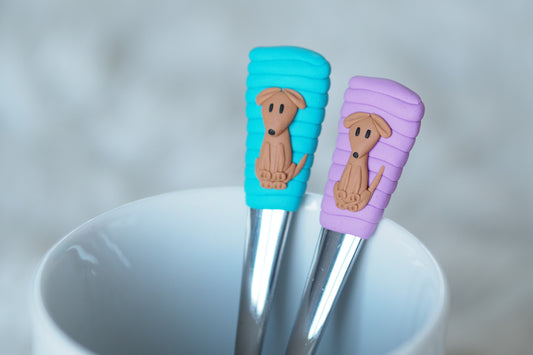 Koktejlová lžička s motivem pejska