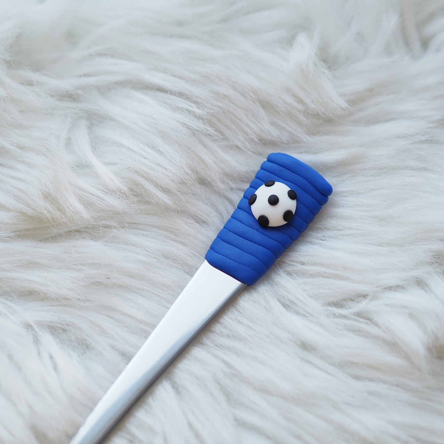 Dětská polévková lžíce s motivem fotbalového míče