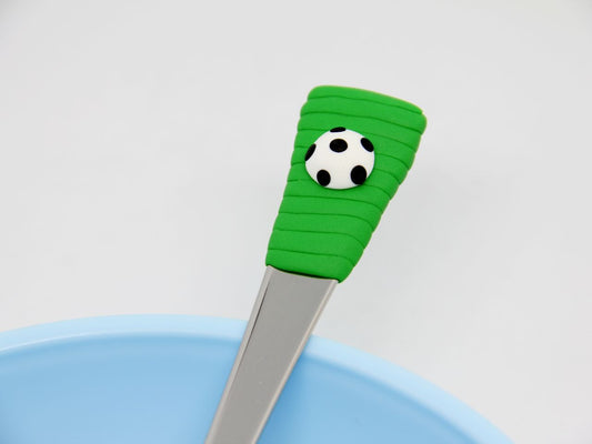 Dětská polévková lžíce s motivem fotbalového míče